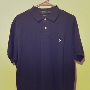 Xl black polo with white horse worn once